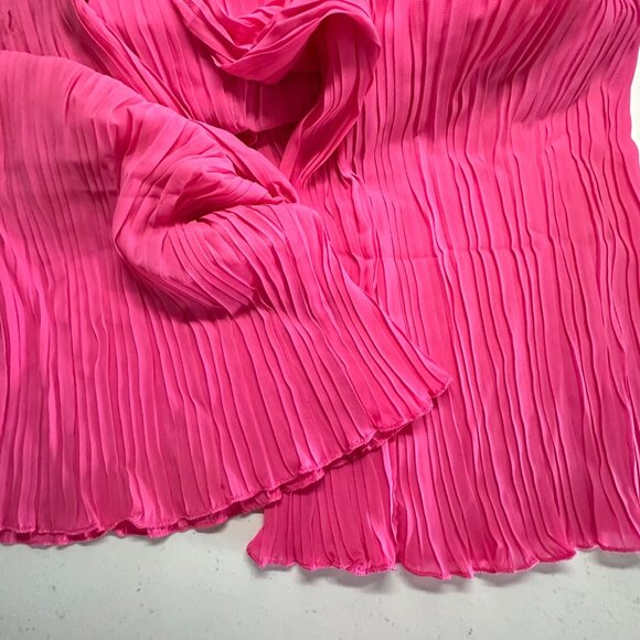 Fashion Noma Womens Pink Pleated Jumpsuit XL Polyester - Picture 6 of 6